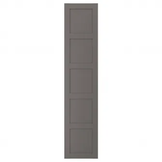 IKEA BERGSBO Usa cu balamale, gri inchis, 50x229 cm