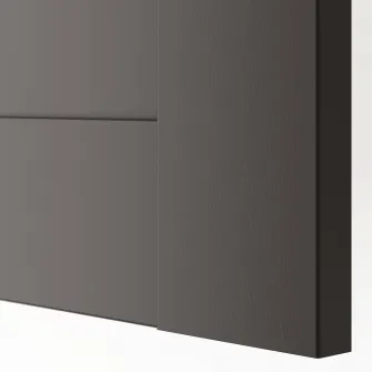 IKEA BERGSBO Usa, gri inchis, 50x195 cm