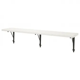 IKEA BERGSHULT / KROKSHULT Polita, alb/antracit, 120x20 cm