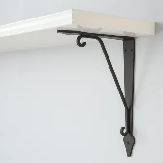 IKEA BERGSHULT / KROKSHULT Polita, alb/antracit, 120x20 cm