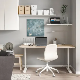 IKEA BERGSHULT / PERSHULT Combinatie etajera, alb/alb, 120x30 cm