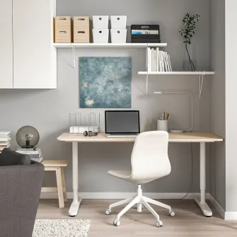 IKEA BERGSHULT / PERSHULT Combinatie etajera, alb/alb, 120x30 cm