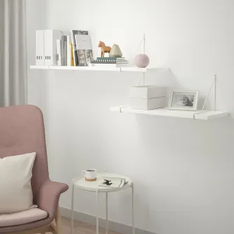 IKEA BERGSHULT / PERSHULT Combinatie etajera, alb/alb, 120x30 cm