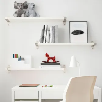 IKEA BERGSHULT Polita, alb, 80x20 cm