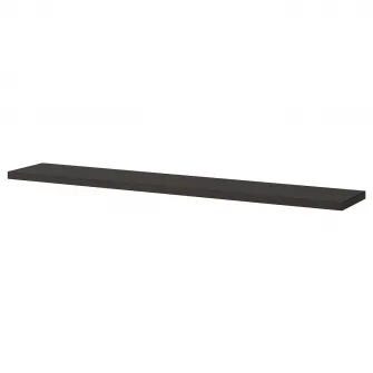 IKEA BERGSHULT Polita, negru-maro, 120x20 cm