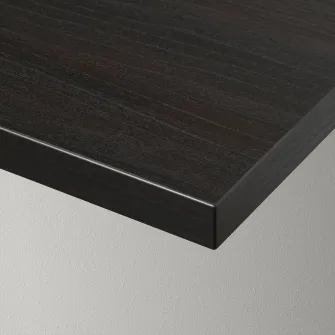 IKEA BERGSHULT Polita, negru-maro, 120x20 cm