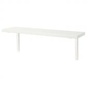 IKEA BERGSHULT / TOMTHULT Polita cu consola, alb, 80x20 cm