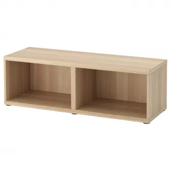 IKEA BESTÅ Cadru, aspect stejar antichizat, 120x40x38 cm