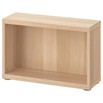 IKEA BESTÅ Cadru, aspect stejar antichizat, 60x20x38 cm
