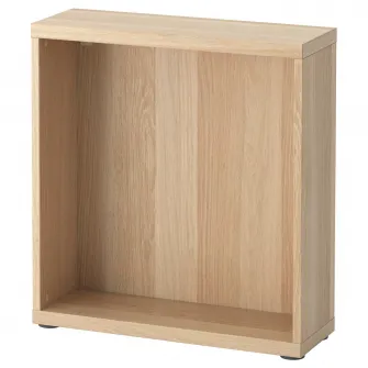 IKEA BESTÅ Cadru, aspect stejar antichizat, 60x20x64 cm