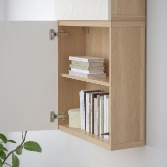 IKEA BESTÅ Cadru, aspect stejar antichizat, 60x20x64 cm