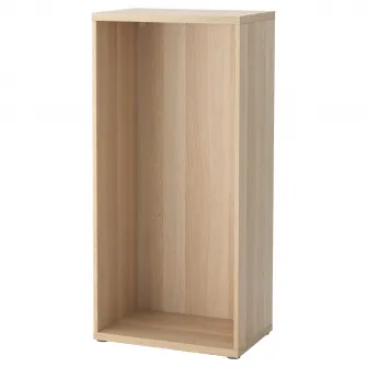 IKEA BESTÅ Cadru, aspect stejar antichizat, 60x40x128 cm