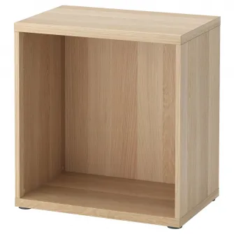 IKEA BESTÅ Cadru, aspect stejar antichizat, 60x40x64 cm