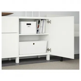 IKEA BESTÅ Polita, alb, 56x36 cm