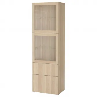 IKEA BESTÅ Ansamblu depozitare cu usi sticla