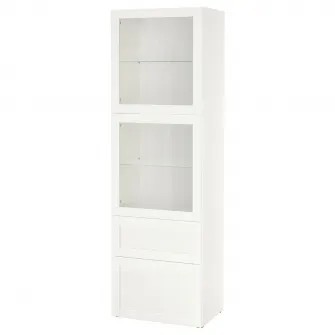 IKEA BESTÅ Ansamblu depozitare cu usi sticla