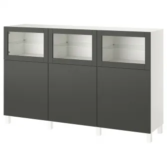 IKEA BESTÅ Ansamblu depozitare cu usi