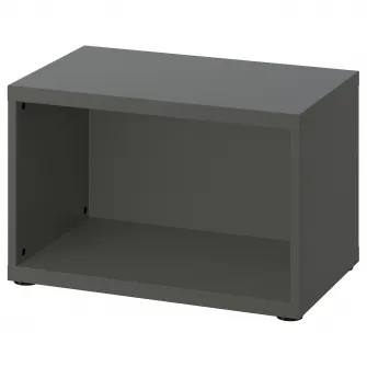 IKEA BESTÅ Cadru, gri inchis, 60x40x38 cm