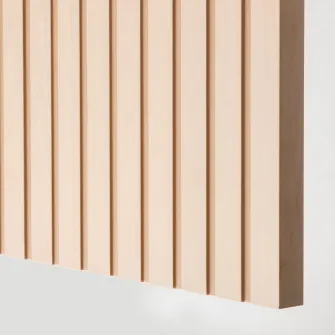 IKEA BESTÅ Combinatie corp suspendat, alb/Björköviken furnir mesteacan, 180x42x64 cm