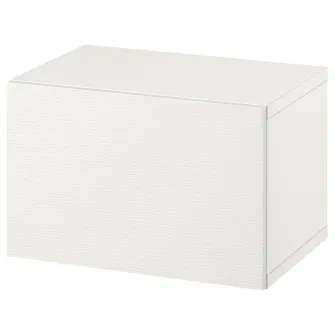 IKEA BESTÅ Combinatie corp suspendat, alb/Laxviken, 60x42x38 cm