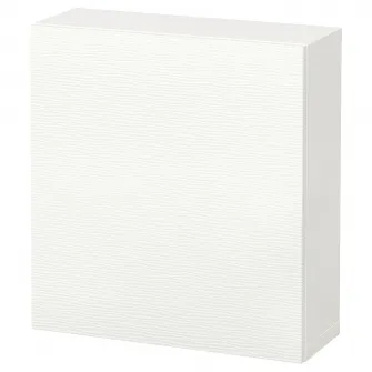IKEA BESTÅ Combinatie corp suspendat, alb/Laxviken alb, 60x22x64 cm