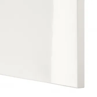 IKEA BESTÅ Combinatie corp suspendat, alb/Selsviken alb, 120x42x38 cm