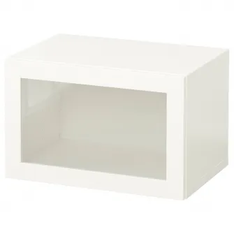 IKEA BESTÅ Combinatie corp suspendat, alb/Sindvik stc a tr, 60x42x38 cm