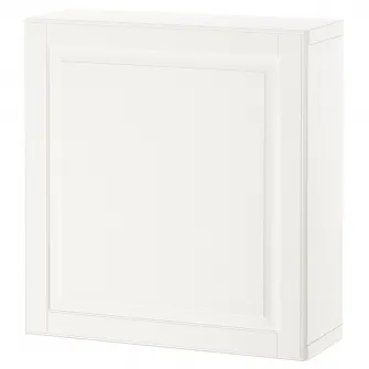 IKEA BESTÅ Combinatie corp suspendat, alb/Smeviken alb, 60x22x64 cm