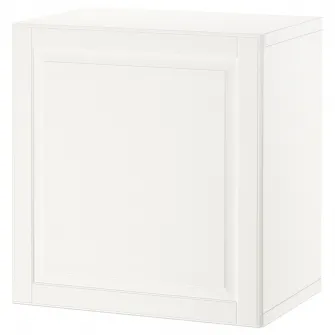 IKEA BESTÅ Combinatie corp suspendat, alb/Smeviken alb, 60x42x64 cm