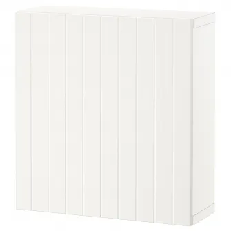 IKEA BESTÅ Combinatie corp suspendat, alb/Sutterviken alb, 60x22x64 cm