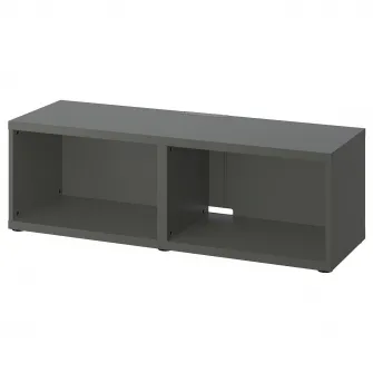 IKEA BESTÅ Comoda TV, gri inchis, 120x40x38 cm