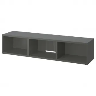 IKEA BESTÅ Comoda TV, gri inchis, 180x40x38 cm
