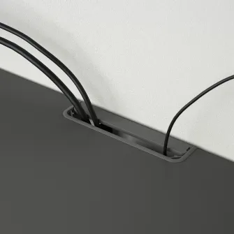 IKEA BESTÅ Comoda TV, gri inchis, 120x40x38 cm