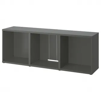 IKEA BESTÅ Comoda TV, gri inchis, 180x40x64 cm