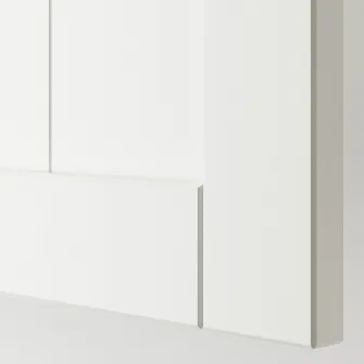 IKEA BESTÅ Comoda TV+usi, alb/Pipmakare alb, 120x42x74 cm