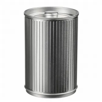 IKEA BETTHAJ Cutie metalica cu capac, cafea/ceai/argintiu, 1.3 l