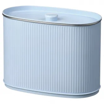 IKEA BETTHAJ Cutie metalica cu capac, pentru alimente uscate/albastru deschis, 3.1 l