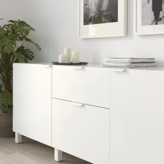 IKEA BILLSBRO Maner, alb, 120 mm