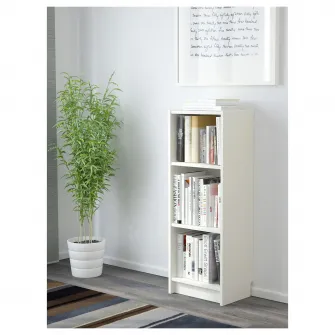 IKEA BILLY Biblioteca, alb, 40x28x106 cm