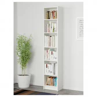 IKEA BILLY Biblioteca, alb, 40x28x202 cm
