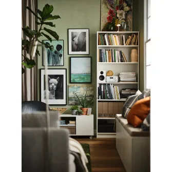 IKEA BILLY Biblioteca, alb, 80x28x202 cm