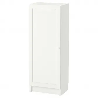 IKEA BILLY / OXBERG Biblioteca cu usa, alb, 40x30x106 cm