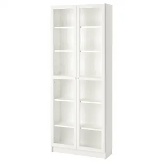 IKEA BILLY / OXBERG Biblioteca, alb, 80x30x202 cm
