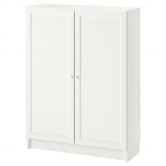IKEA BILLY / OXBERG Biblioteca+usi, alb, 80x30x106 cm