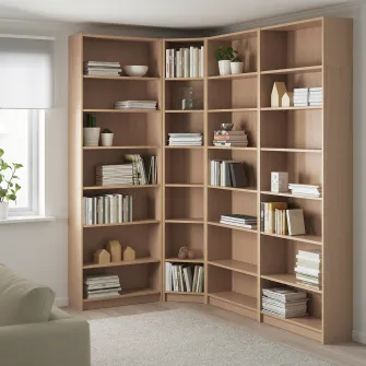IKEA BILLY Accesorii fixare colt, galvanizat