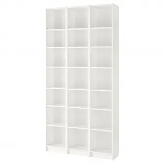 IKEA BILLY Biblioteca, alb, 120x28x237 cm