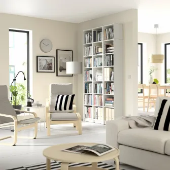 IKEA BILLY Biblioteca, alb, 120x28x237 cm