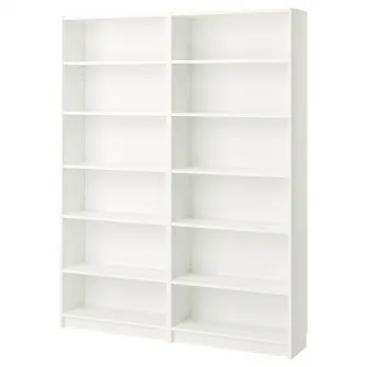 IKEA BILLY Biblioteca, alb, 160x28x202 cm