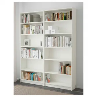 IKEA BILLY Biblioteca, alb, 160x28x202 cm