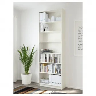IKEA BILLY Biblioteca, alb, 80x28x237 cm